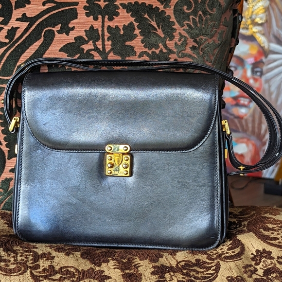 💯AUTH✨💎BALLY💎✨💎VINTAGE LOCK FLAPBAG - Picture 5 of 17